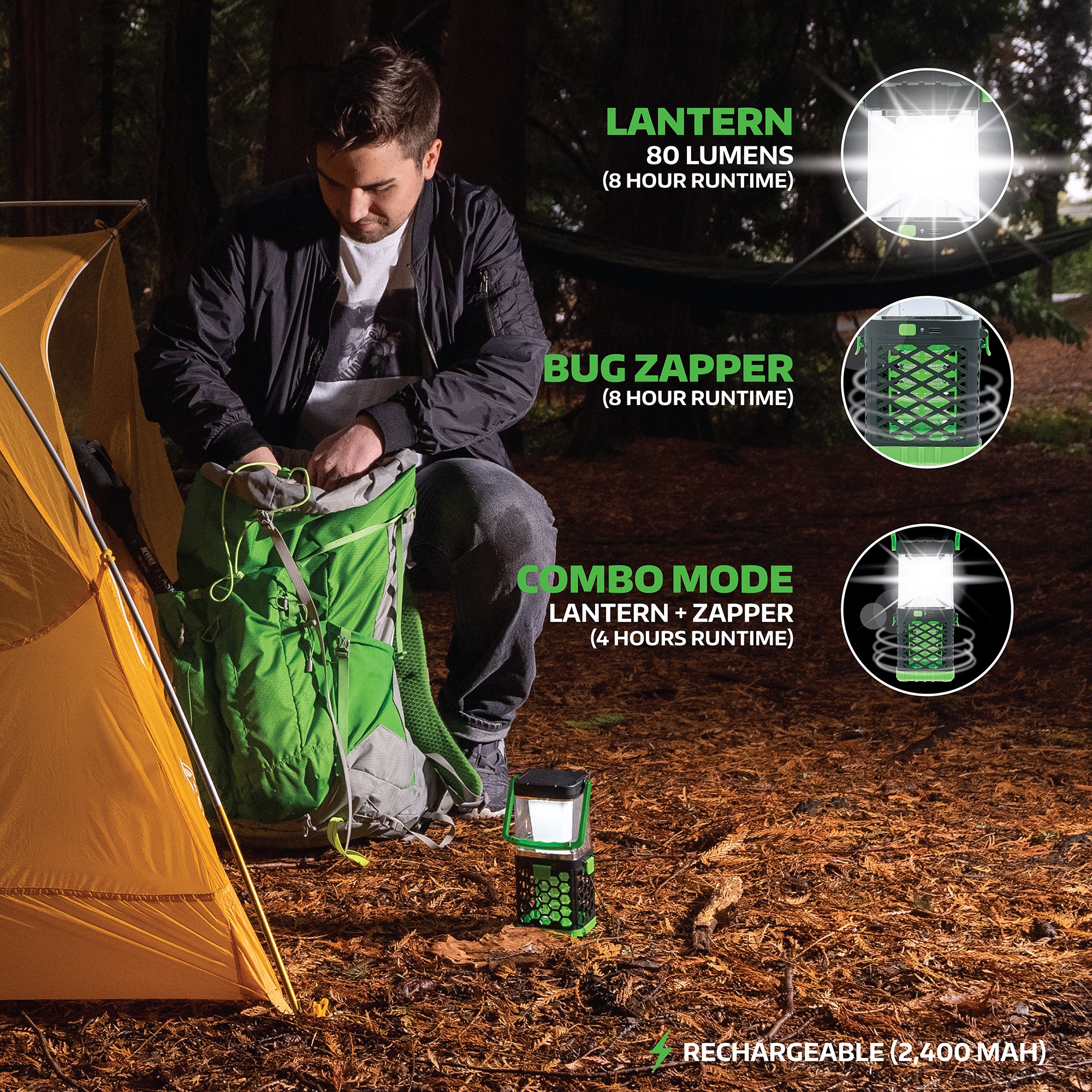 LitezAll® Rechargeable Bug Zapper Lantern