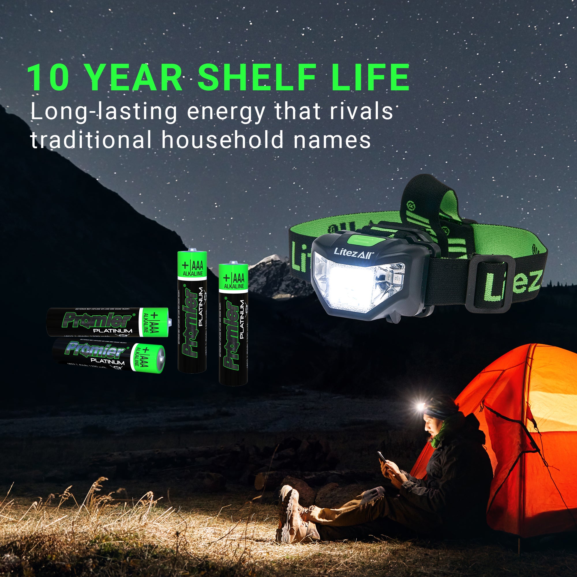 Promier® AAA Platinum Alkaline Battery 96 Pack - LitezAll - Alkaline Batteries - 4