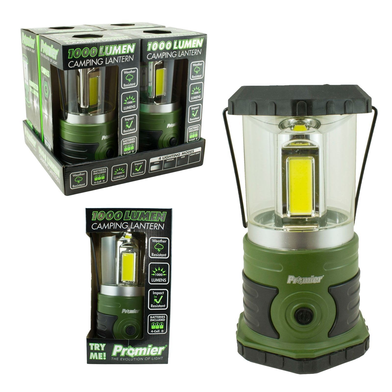 20398 - LA - 1000LAN - 4/8 LitezAll 1000 Lumen Lantern - LitezAll - Lanterns - 1