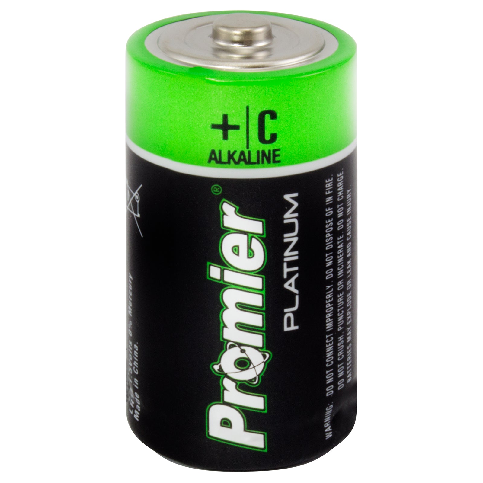 Promier® C Platinum Alkaline Battery 2 Pack