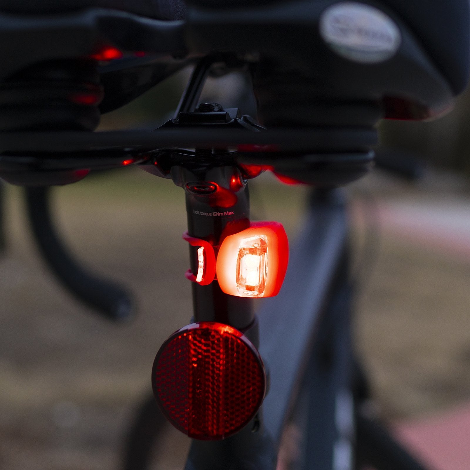 LitezAll LED Silicone Bike Safety Lights Headlight and Tail Light LitezAll