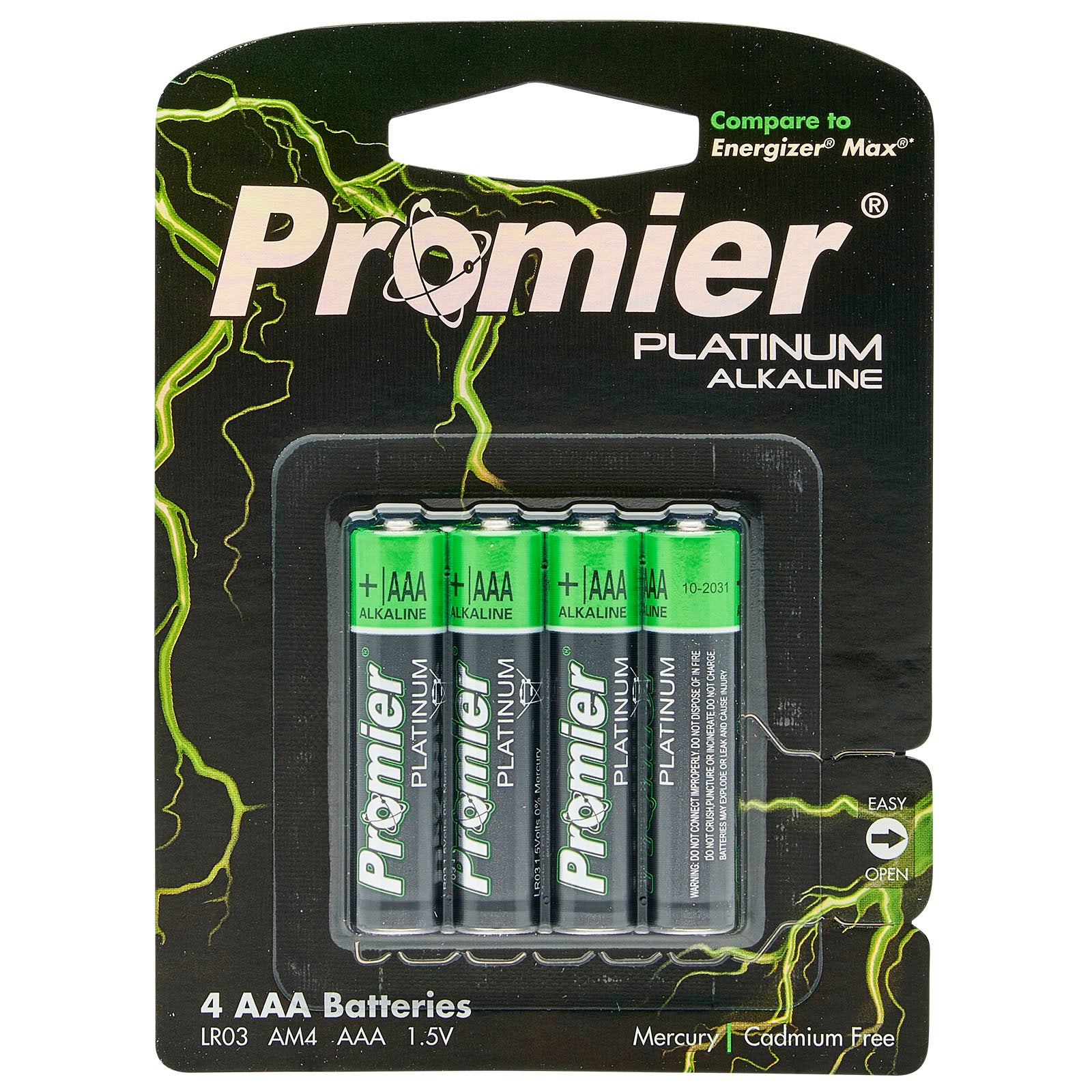 Promier AAA Alkaline Battery 4 Pack - LitezAll - Batteries - 1