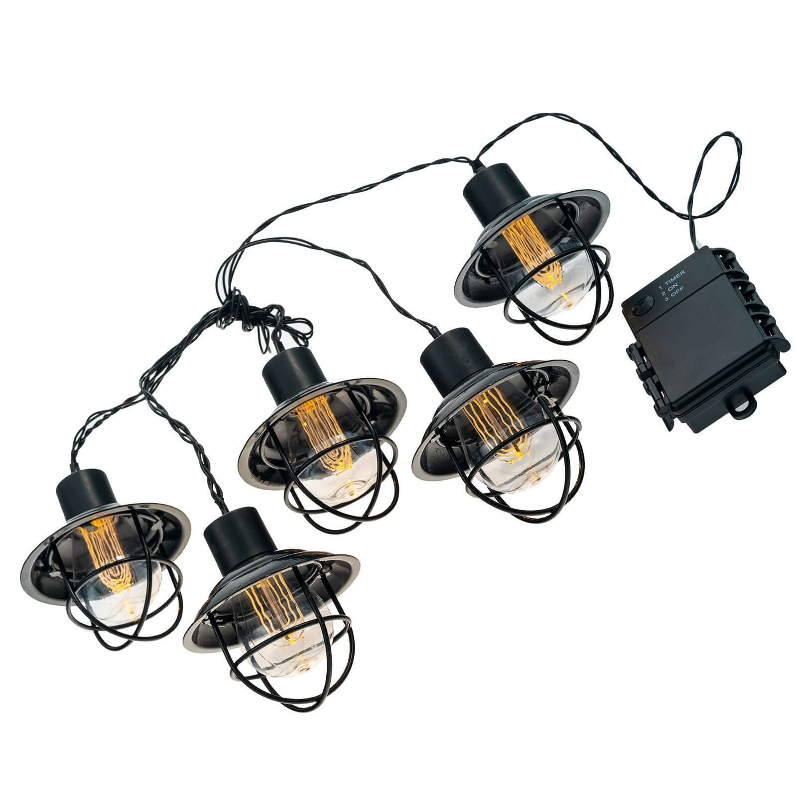 LitezAll LED Edison Bulb 5 Piece Metal String Lights - LitezAll - Home Accents - 1