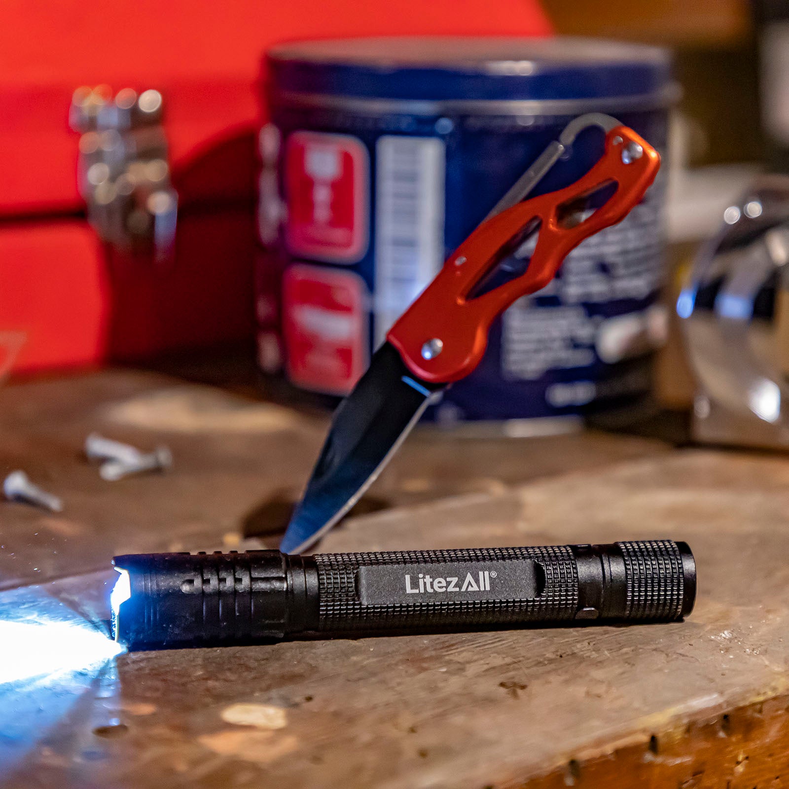 LitezAll 280 Lumen Tactical Flashlight and Pocket Knife Combo - LitezAll - Combo - 3
