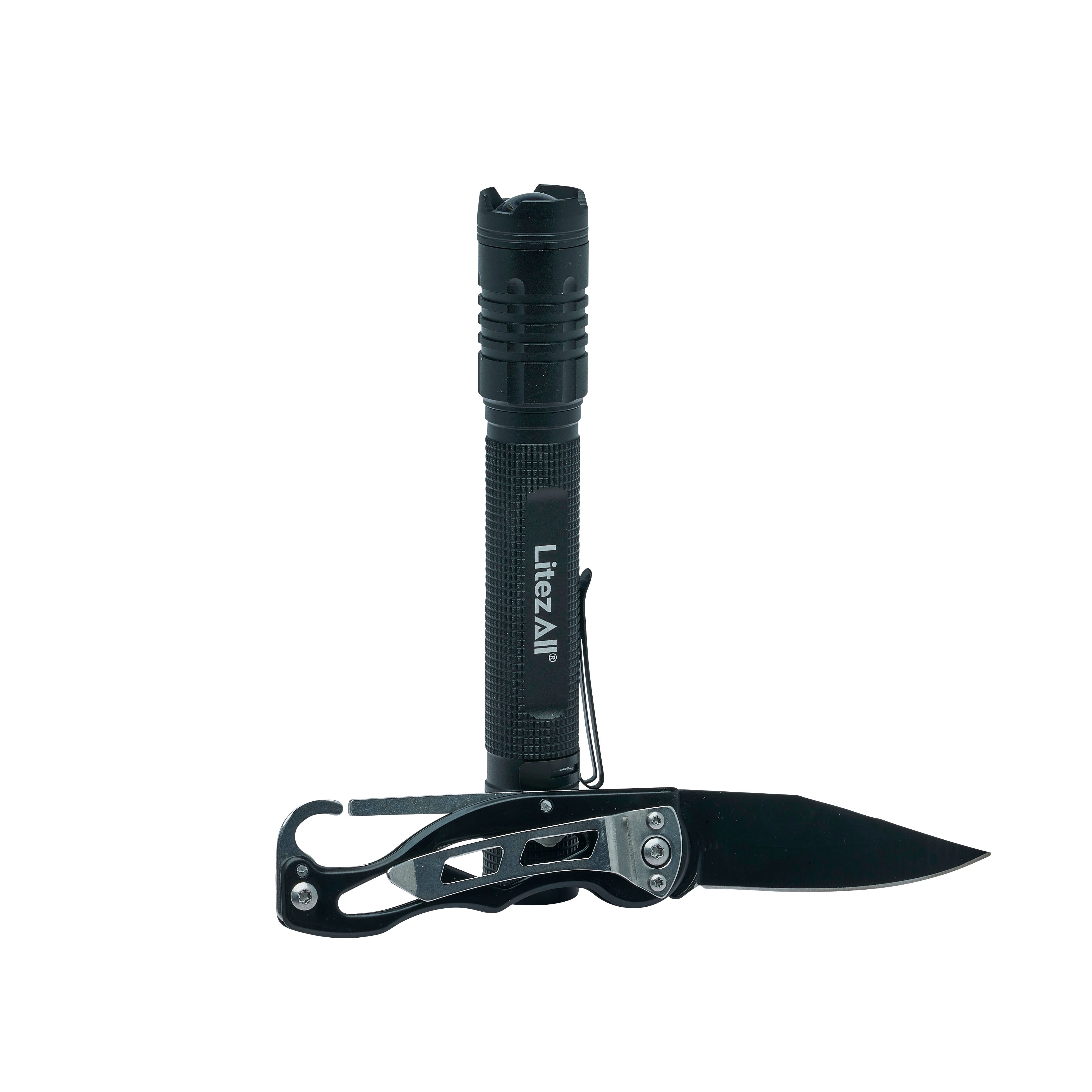LitezAll 280 Lumen Tactical Flashlight and Pocket Knife Combo - LitezAll - Combo - 24