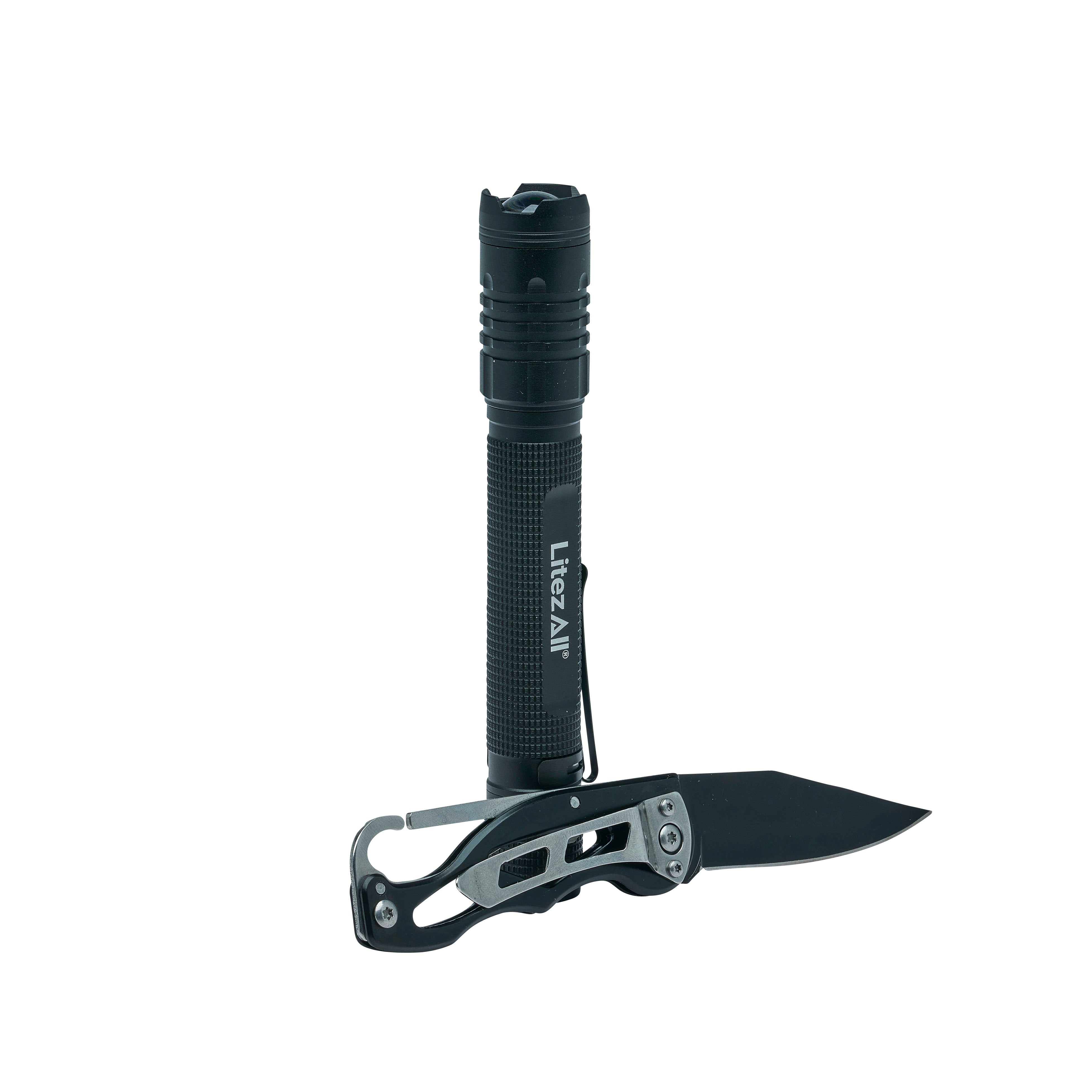 LitezAll 280 Lumen Tactical Flashlight and Pocket Knife Combo - LitezAll - Combo - 26