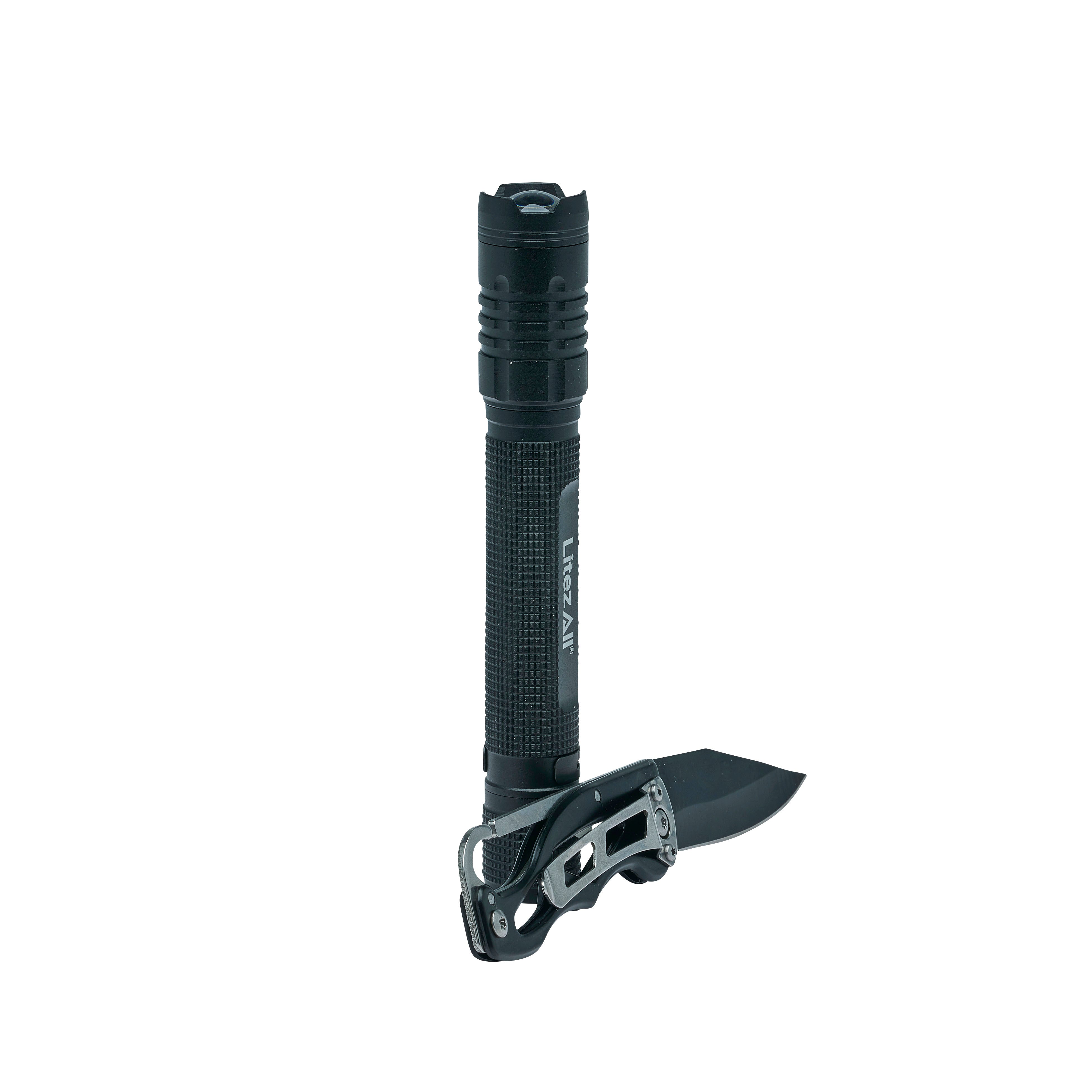 LitezAll 280 Lumen Tactical Flashlight and Pocket Knife Combo - LitezAll - Combo - 28