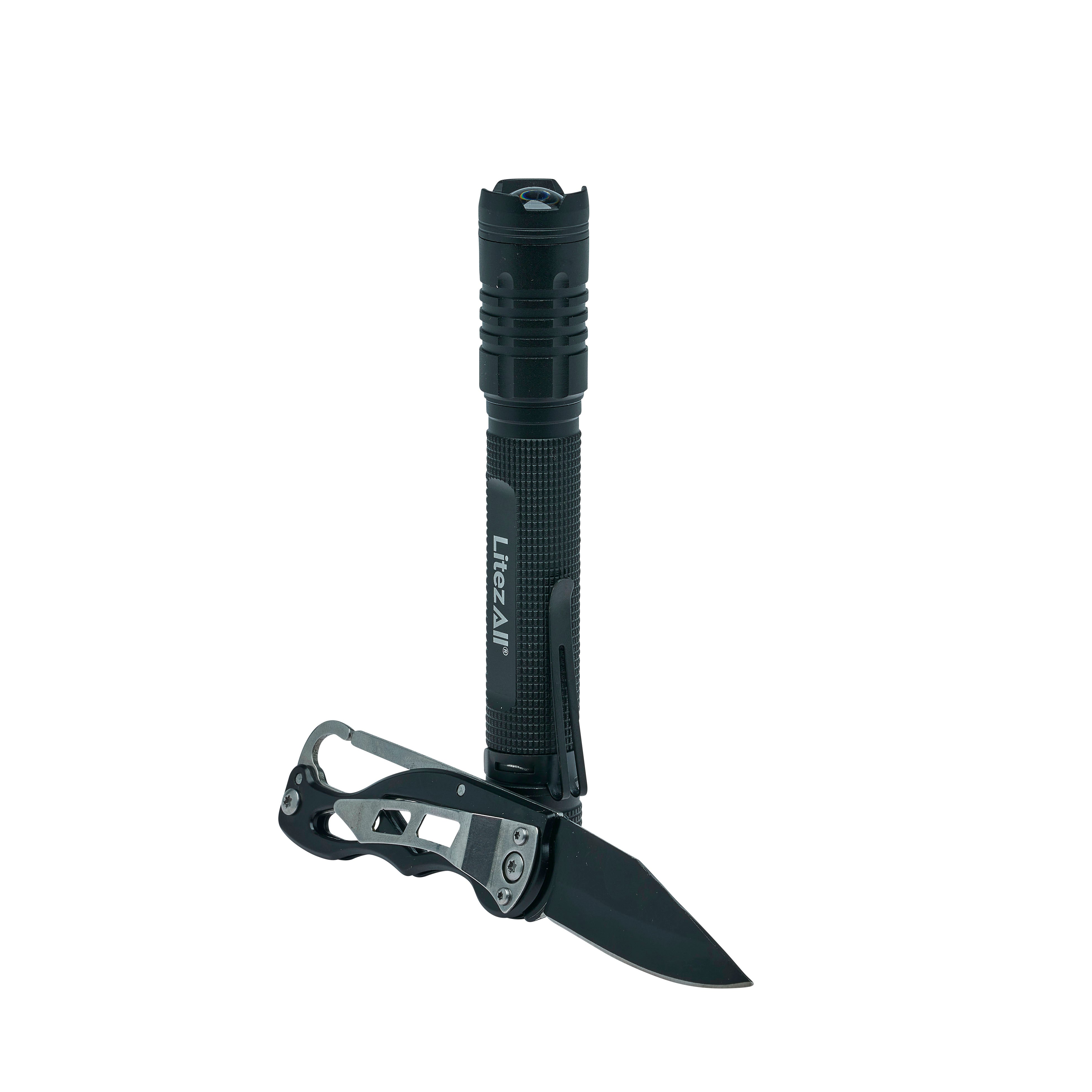 LitezAll 280 Lumen Tactical Flashlight and Pocket Knife Combo - LitezAll - Combo - 48