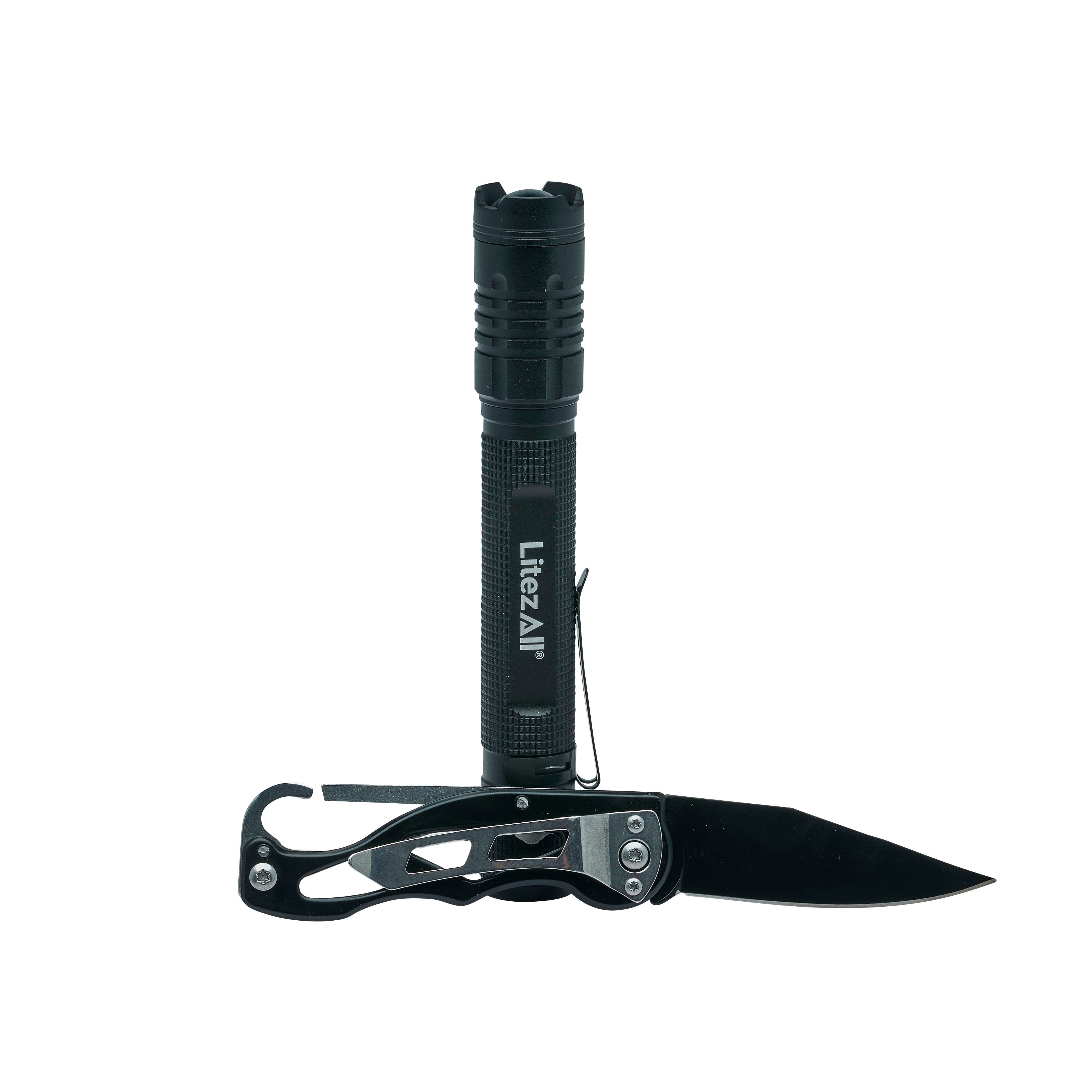 LitezAll 280 Lumen Tactical Flashlight and Pocket Knife Combo - LitezAll - Combo - 53