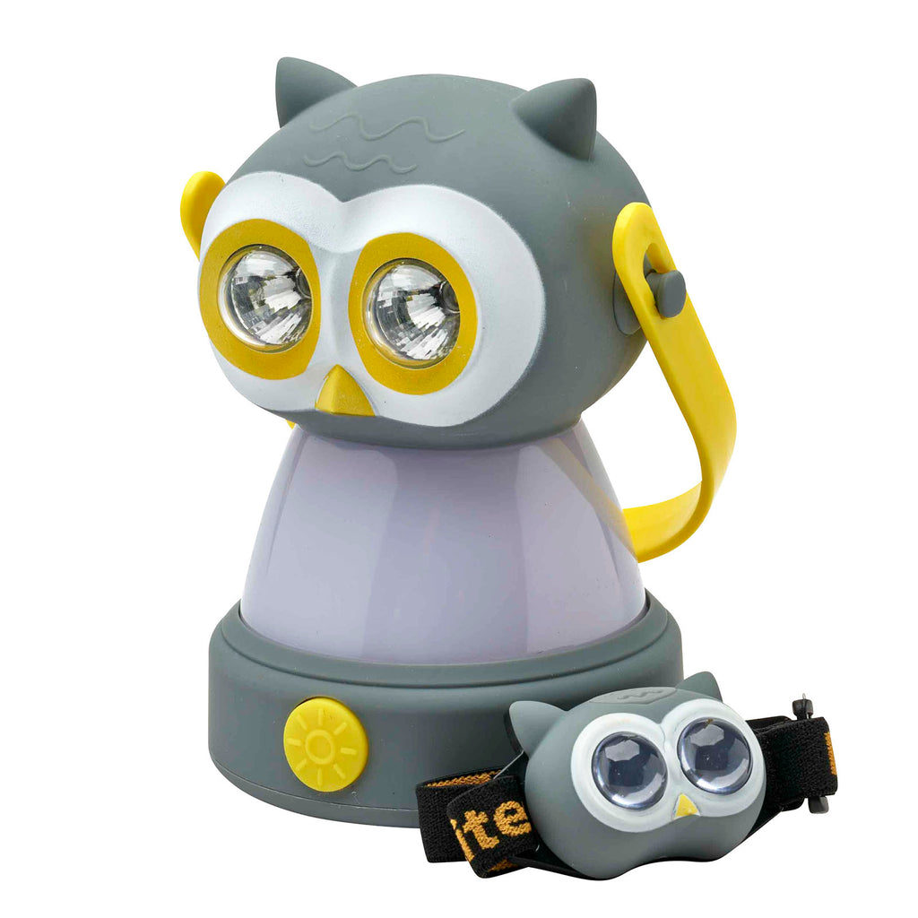 LitezAll Owl Themed Headlamp and Lantern Combo