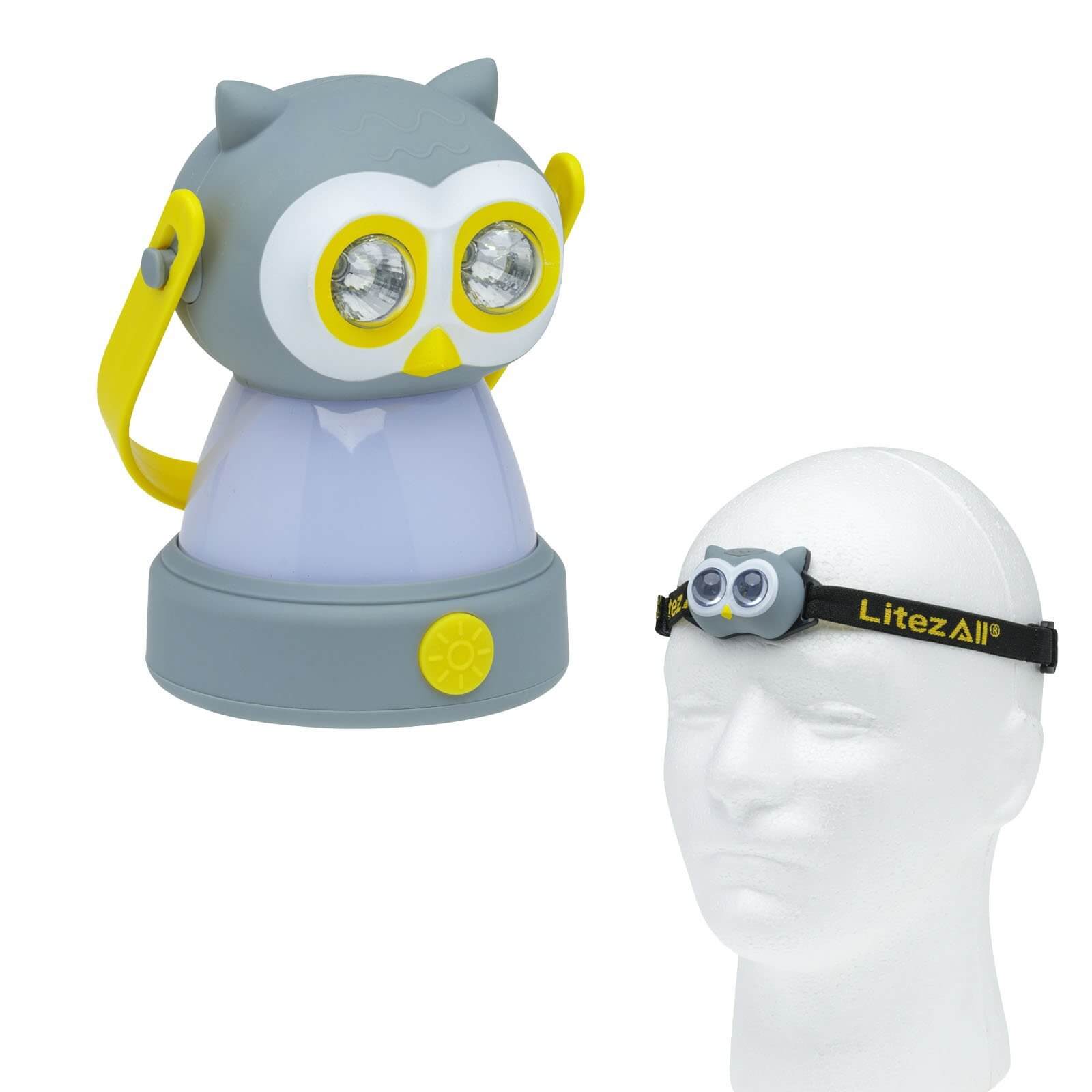 LitezAll Owl Themed Headlamp and Lantern Combo - LitezAll - Combo - 1