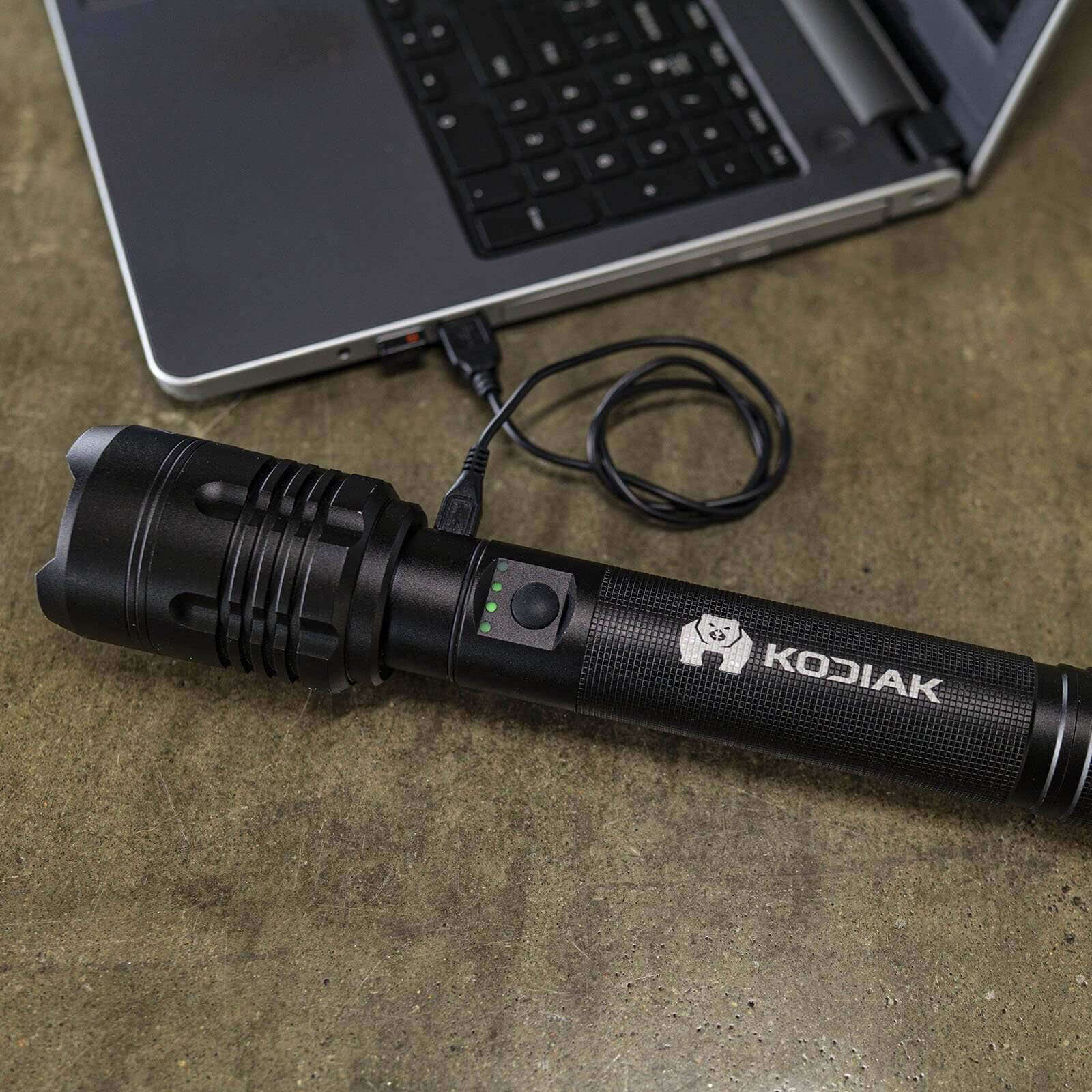 Kodiak 6000 Lumen Rechargeable Flashlight - LitezAll - Tactical Flashlights - 3