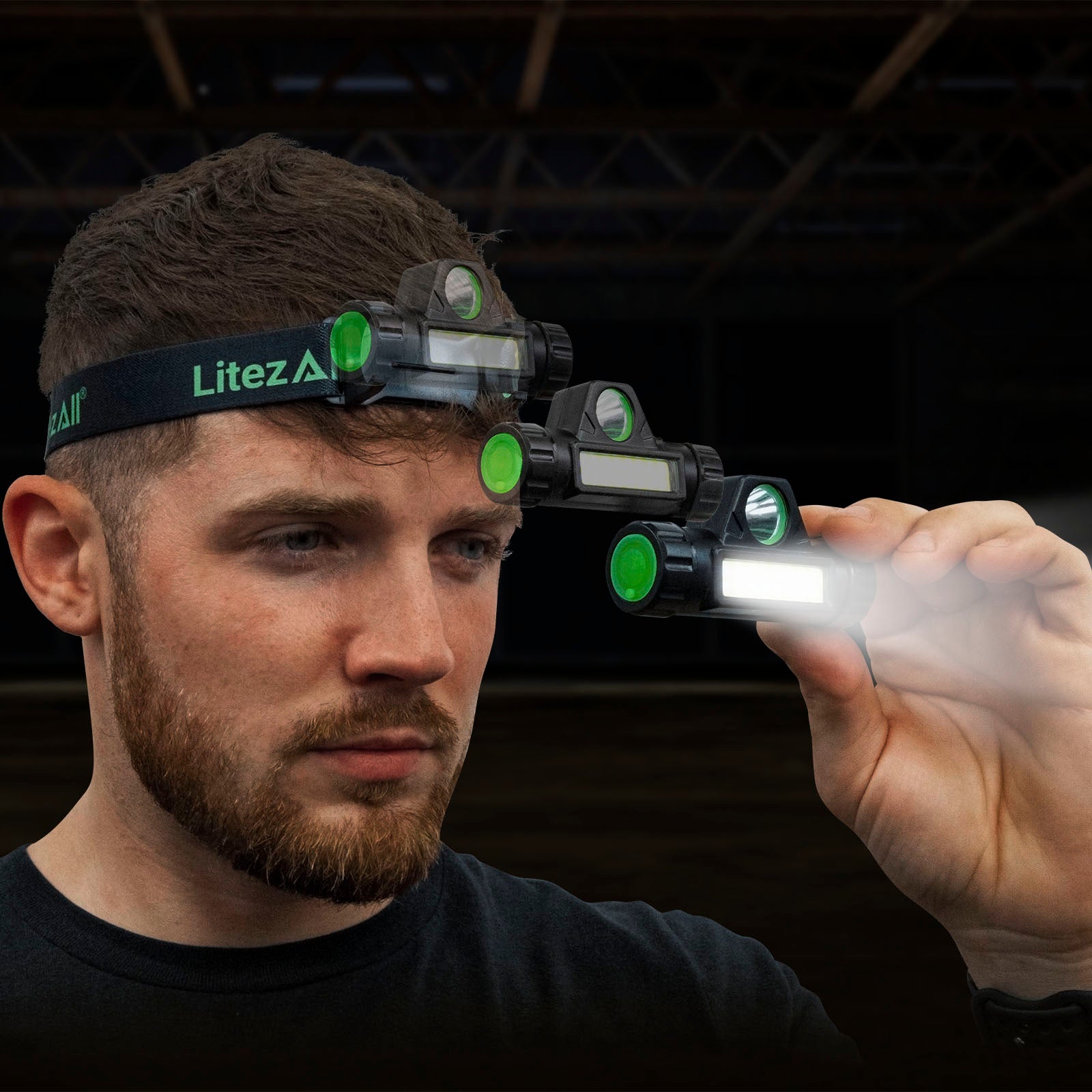 LitezAll Rechargeable Dual Mode Headlamp - LitezAll