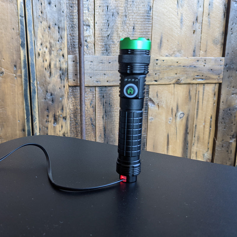 Kodiak 2000 Lumen Rechargeable Tactical Flashlight with Magnetic Charging