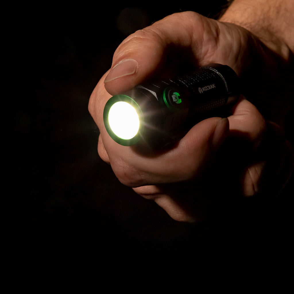 Compact Flashlight Sheaths Kodiak® KUB Rechargeable Compact Flashlight 1000 Lumens - LitezAll