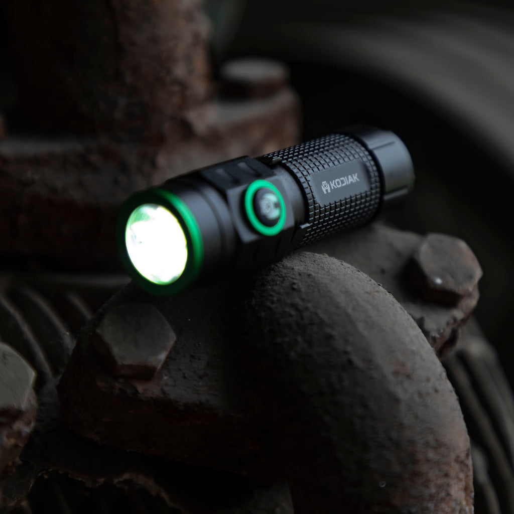 Compact Flashlight Sheaths Kodiak® KUB Rechargeable Compact Flashlight 1000 Lumens - LitezAll