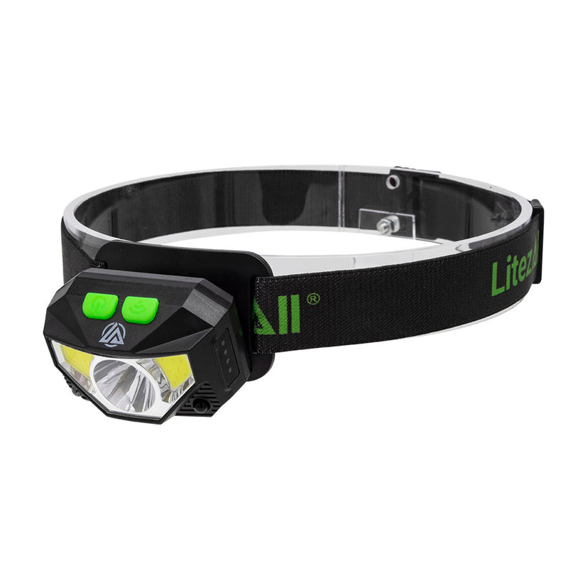 LitezAll SWYPE Rechargeable Motion Activated LED Headlamp Multifunction